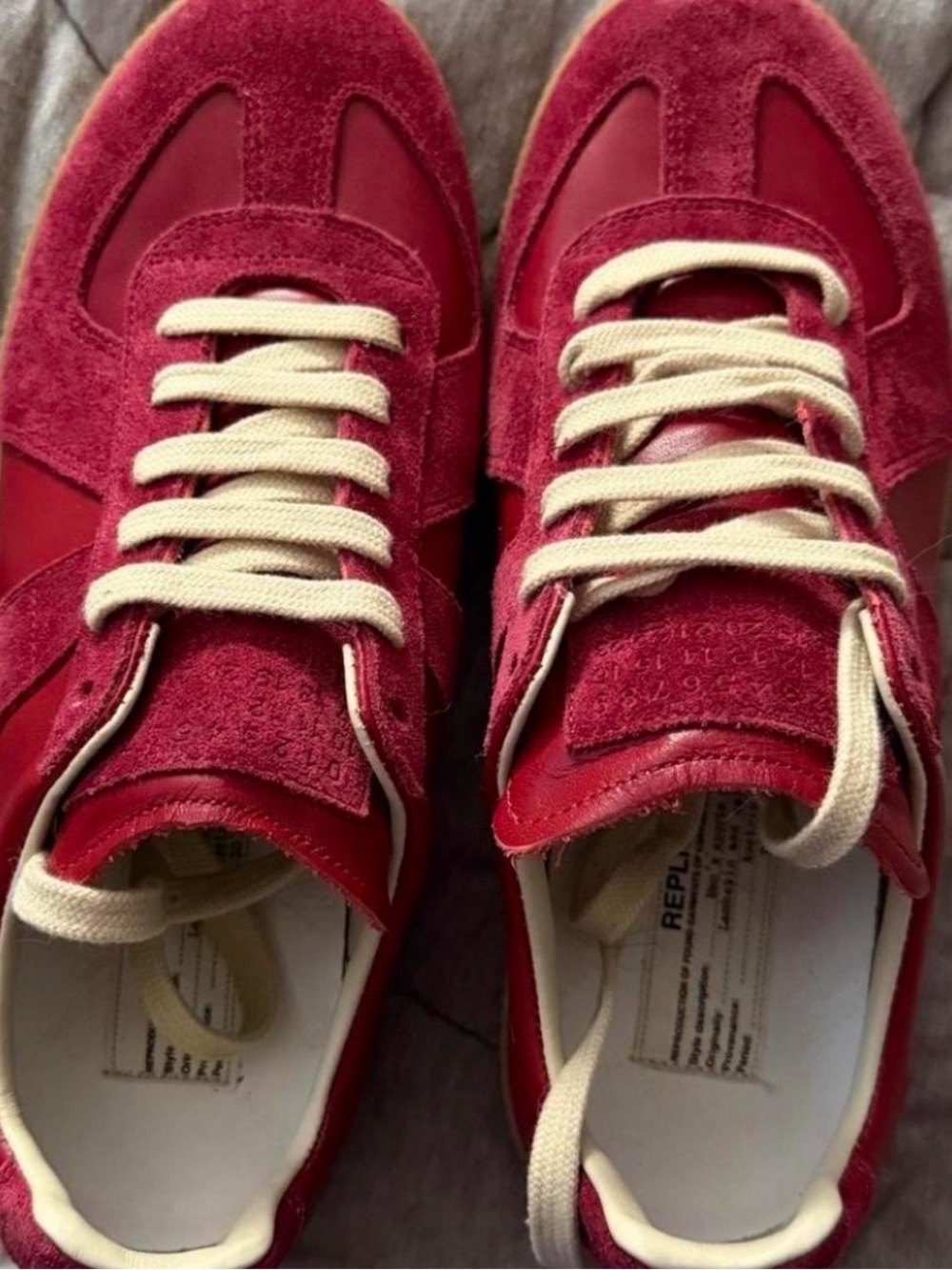 Red Maison Margiela gats NO BOX Euro size 37